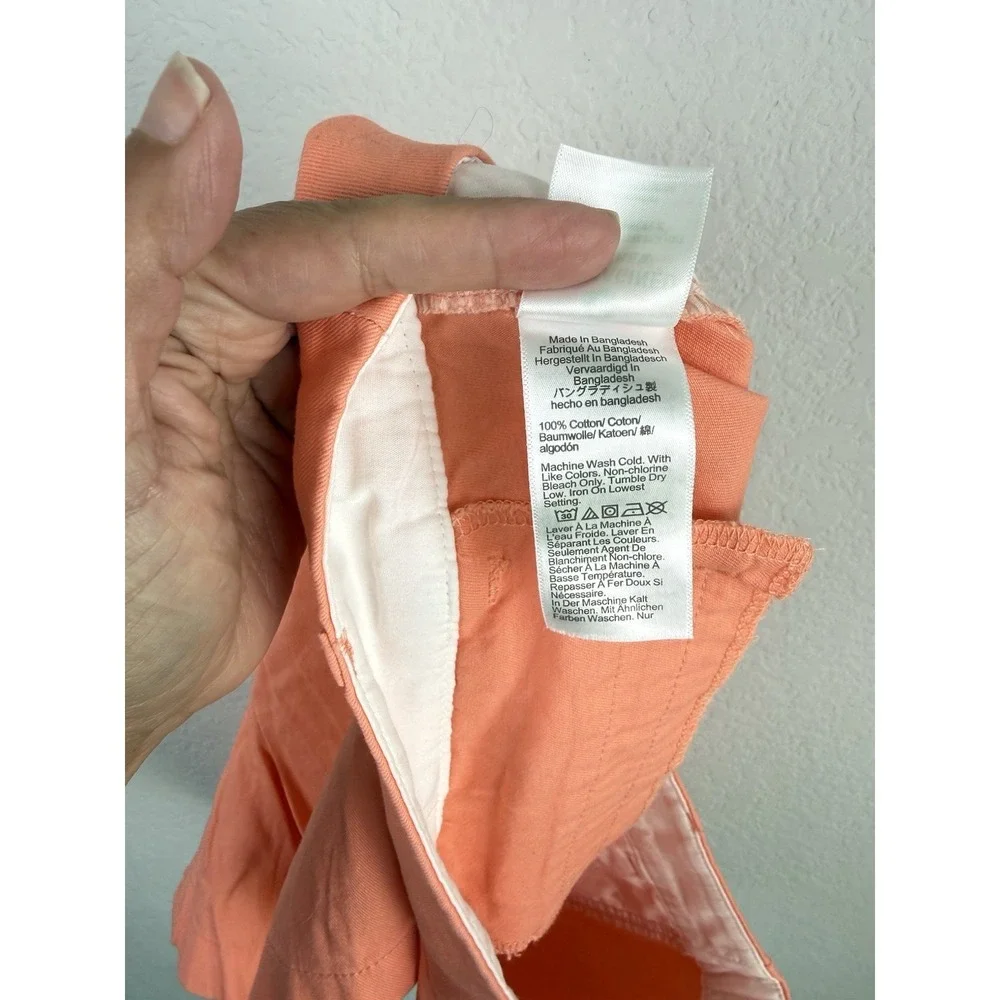 J.Crew Factory Women's Size 12 Classic Chino Orange 3.5